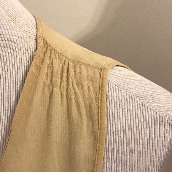 Left of Center Anthro silk beaded tank - Picture 2 of 6